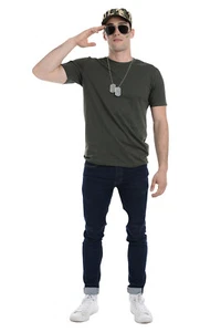 Zac's Alter Ego 3-teiliges Unisex Kostüm Sofort Armee Set - Bild 1 von 2