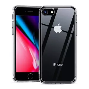 ESR iPhone SE 2022/2020/8/7 Ice Shield Hybrid-Glass Back Case Cover - Picture 1 of 11