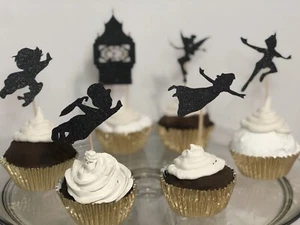 36 Piezas Cupcakes Topper Fiesta Decoración Multicolor Peter Pan Personajes Cumpleaños Brillante - Imagen 1 de 12