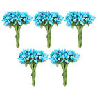 60 pièces étamines de fleurs artificielles mini cueillette de baies bouquet de fruits étamines florales bleu