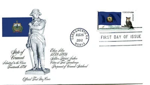4325 Flags of our Nation: 6, Vermont, Fleetwood FDC - Imagen 1 de 1