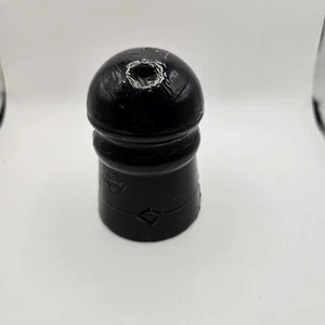 Dark Amber Diamond Pony Glass Insulator - Fabtastic Shape - Picture 1 of 7