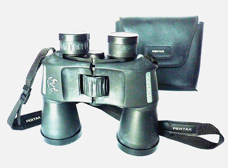PENTAX 10x50 XCF Binoulars 6.5° Wide Angle w/ Case, Caps & Strap - Image 1 of 1