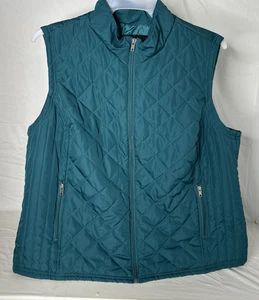 Relativity Outerwear Green Quilted Style Vest 3X - Picture 1 of 9