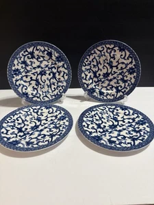 Set of 4 Lauren Ralph Lauren Mandarin Blue Salad/Dessert Plates - Picture 1 of 6