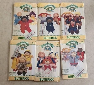 6 Butterick Cabbage Patch Niños Patrones de Costura Ropa para Muñeca 329 330 339 354 353 - Imagen 1 de 15