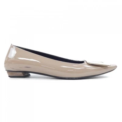Zapatos planos para mujer ROGER VIVIER talla 36 beige charol Foto 1 de 4