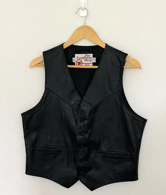 VTG Sears The Leather Shop Western Vest Men's 40 Reg Ranch Rodeo Cowboy 70s F2 - Image 1 of 4