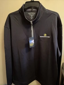 Roadmaster Tires Pebble Beach Men’s Black Partial Zip Size XL NWT - Picture 1 of 5