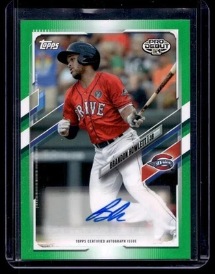 2021 Topps Pro Debut #PD-105 Brandon Howlett Autographs Green #/99 - Image 1 of 2