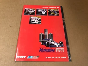 Vintage Valvoline Detroit Grand Prix - June 16-18, 1989 Official Program - Picture 1 of 6
