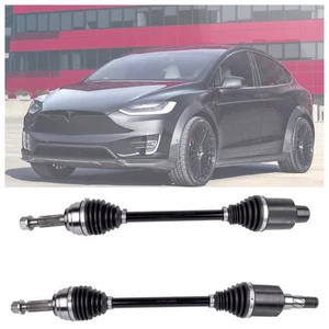 2x Front CV Axle Shaft for Tesla X 2016-2021 AWD EV 1027111-00-B 1027111-00-D - Picture 1 of 9