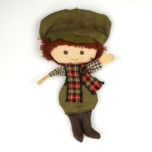 Vintage Hallmark Plush Boy Ornament Gift Trim Christmas Tree Keepsake Columbia - Picture 1 of 9