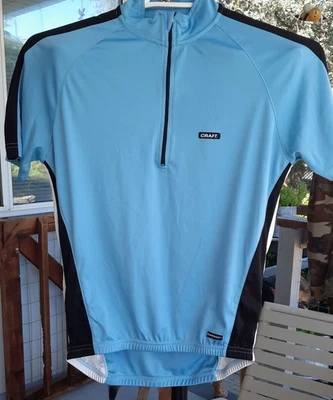 Women's Craft  Cycling 3 Back Pocket Shirt short  Sleeve Jersey   1/2 ZIP Large - Image 1 of 4