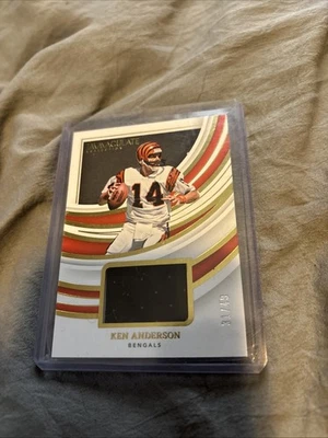 2022-23 Panini Impeccable Patch /49 Ken Anderson - Image 1 of 3