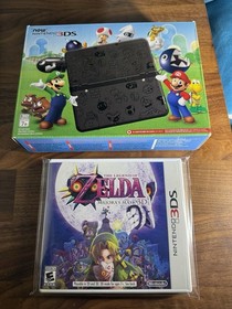 New Nintendo 3DS CIB (Super Mario Black Edition) w/Majora's Mask 3D