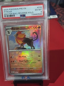 PSA 6 Pyroar MASTERBALL ERROR Foil holo shift #16/131 Prismatic Evolutions - Picture 1 of 4