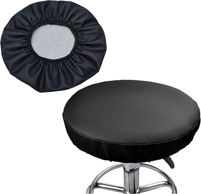 ALBLINSY FBABY Hefei 2PCS round Faux Leather Bar Stool Cover Waterproof Seat Cushion Chair Slip