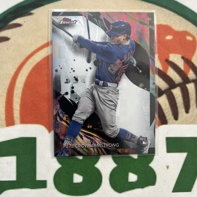 2024 Topps Finest Uncommon Pete Crow-Armstrong RC Chicago Cubs #104 - Image 1 of 2