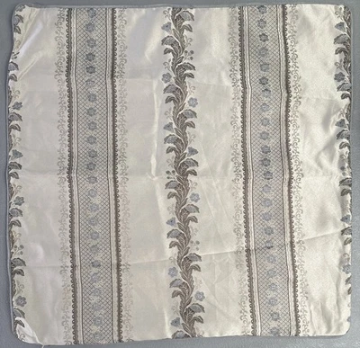 J. Queen EURO SHAM Lino 26 x 26 Floral Vid Azul Marrón Beige Poliéster Lujo Foto 1 de 4