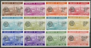 Guernsey Portomarken 1977 Hafenstadt St. Peter Port P 18/27 + 28/29 postfrisch - Picture 1 of 1