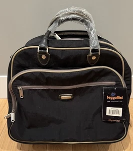 Baggallini Carry On Under Seat Rolling Tote Luggage Suitcase Black. NWT - Picture 1 of 17
