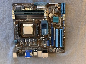 Asus M4A78LT-M Motherboard W/ AMD Athlon II X2 220 CPU 4GB RAM & I/O Shield - Picture 1 of 9