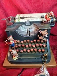 Macchina da scrivere musicale Enesco piccolo mondo della musica NATALE vintage 1990 e etichette scatola - Foto 1 di 11