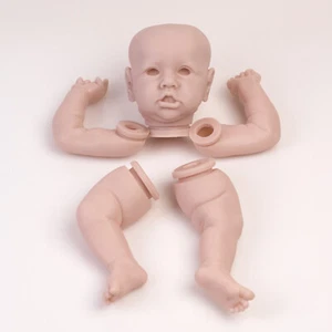 22'' Realistic Reborn Baby Doll Kit Unpainted Vinyl Silicone Baby Parts Kits DIY - Picture 1 of 12