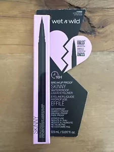 Wet n Wild Breakup Proof Waterproof Skinny Eyeliner Ultra Black 115530 - Picture 1 of 2
