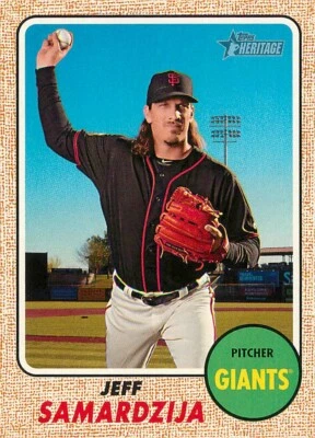 2017 Topps Heritage #121 Jeff Samardzija GIANTS - Image 1 of 2