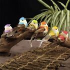 Colorful Foam Feathered Birds Decorative Ornaments for Xmas Tree and Home