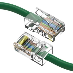 0.5FT Cat5e RJ45 Ethernet LAN Network UTP Non-Booted Patch Cable Copper Green - Picture 1 of 4