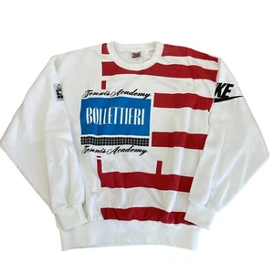 Vintage Nike Bollettieri Tennis Crewneck Sweatshirt 90s Andre Agassi Rare - Picture 1 of 3