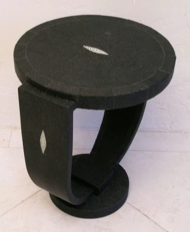 Art Deco Accent table with Galuchat Cover
