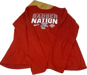 Wisconsin Badgers Football T-Shirt 2017 Cotton Bowl Badger Nation Size XL Red - Picture 1 of 10