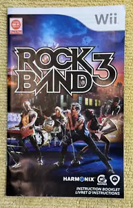 Nintendo Wii Rock Band 3 SOLO manuale - Foto 1 di 1