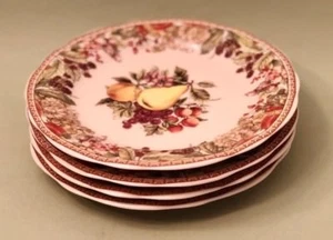 Set of 4 burton + BURTON Decorative 'Orchard's Offering' Dessert Plates - Picture 1 of 4