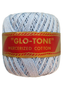 Glo-Tone Lily Mercerized Crochet Thread Cotton Art 42 Thread Light Blue
