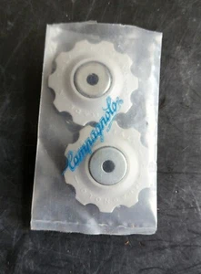 2 NOS OEM Campagnolo Grey White Pulley jockey C, Nuovo, & Super Record. - Picture 1 of 3
