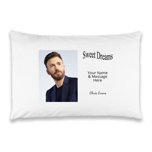 Chris Evans Personalised with your name Sweet Dreams Pillowcase
