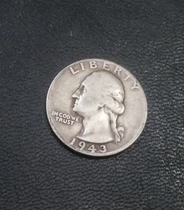 1943 25C Washington Quarter Dollar 6.1g 24.1mm - Picture 1 of 8