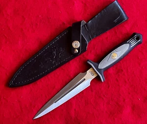 UNITED CUTLERY COLT CT8 BLACK DIAMOND LIBERATOR KNIFE W/LEATHER BELT SHEATH USA - Picture 1 of 17