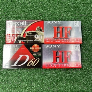 SONY Maxell & TDK Audio Cassette Tapes Normal Bias UR60 Min. 90 Min. Neu Versiegelt - Bild 1 von 5