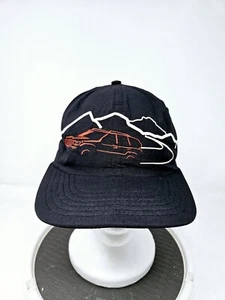 VINTAGE 90s Jeep Grand Cherokee Promo Black Adjustable Ball Cap Hat Used - Picture 1 of 7