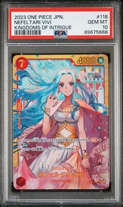 PSA 10 Nefeltari Vivi OP04-118 SEC Kingdoms of Intrigue One Piece Japanese TCG - Picture 1 of 2
