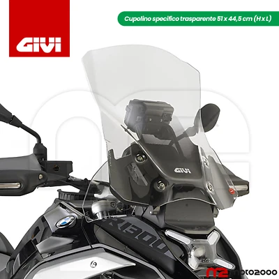 SPOILER CUPOLINO PARAVENTO TRASPARENTE 51x44,5 cm GIVI BMW R 1300 GS / ADVENTURE - Immagine 1 di 4