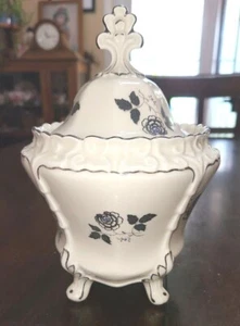 Koenigs zel Silesia Vintage Azúcar/Plato Más Caliente Raro Pintado a Mano - Imagen 1 de 11