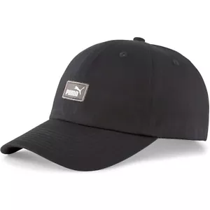 Puma Unisex Adult Curved Brim Essentials III Black Adjustable Cap Hat - Picture 1 of 3