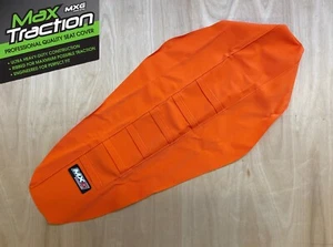 KTM SX SXF SX-F 2023 2024 PINZA ACANALADA FUNDA ASIENTO TODO NARANJA CON COSTILLAS MXG - Imagen 1 de 3
